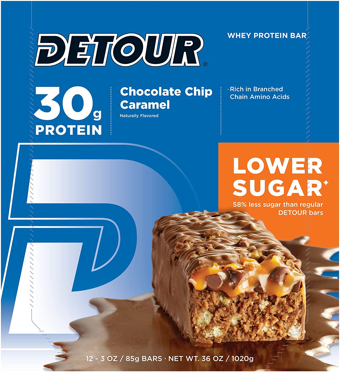 Forward Foods Detour 85 g Chocolate Caramel High Protein Meal Bars - Box of 12