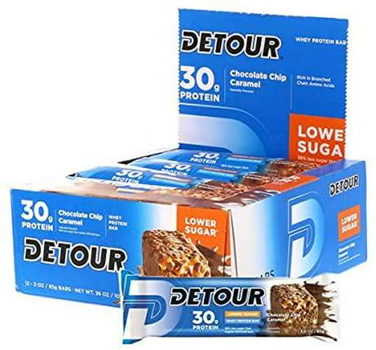 Forward Foods Detour 85 g Chocolate Caramel High Protein Meal Bars - Box of 12