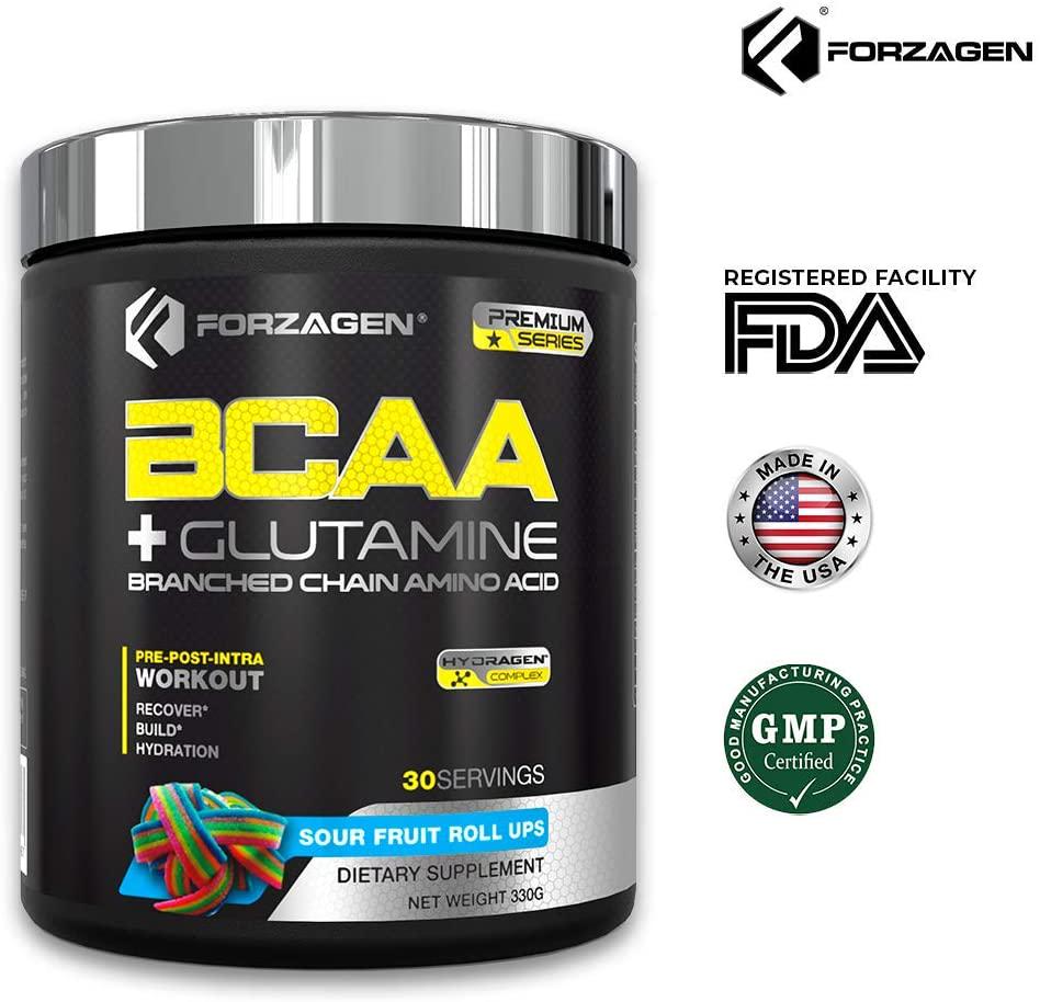 Forzagen Bcaa Powder Workout Recovery - Best BCAA | BCAAS Amino Acids | Electrolytes Keto Friendly | Hydration Powder| Bcaa Supplements | Post Workout Recovery Drink | Intra Workout