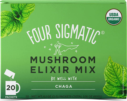 Four Sigmatic Chaga Mushroom Elixier Mix, 3 g (Pack of 20), 871707
