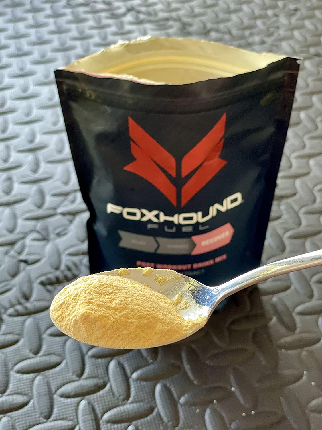 Foxhound Fuel Post Workout Drink | Recover | Strawberry Lemonade | 5G BCAA, 2G L-Glutamine, Turmeric + Black Pepper, Electrolytes | 22 Servings