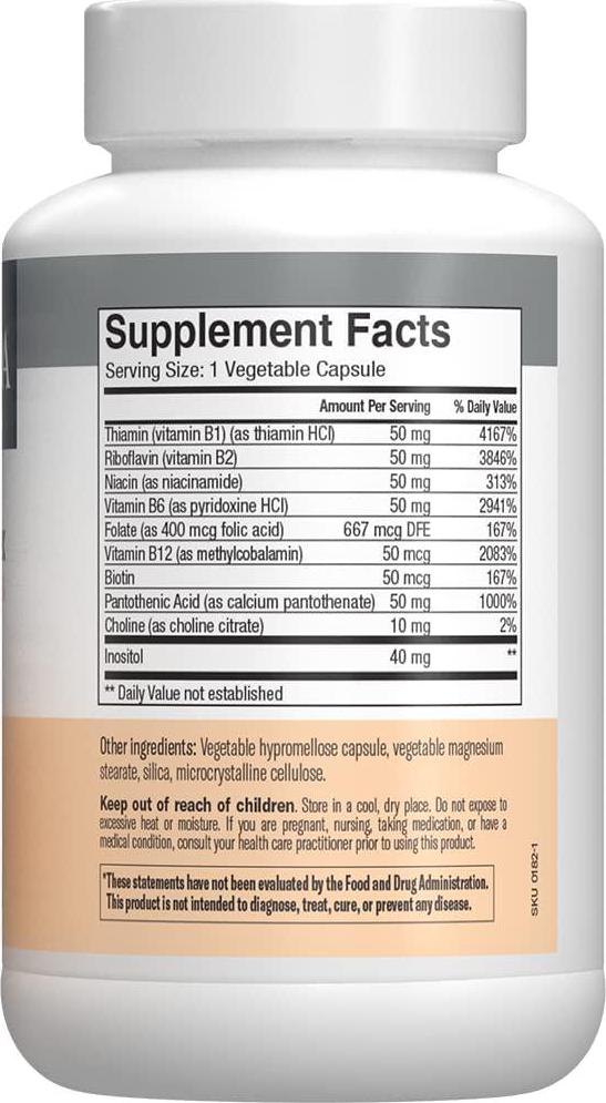 Freeda Kosher B Complex Super Quints-50 mg. - 100 Veg Capsules