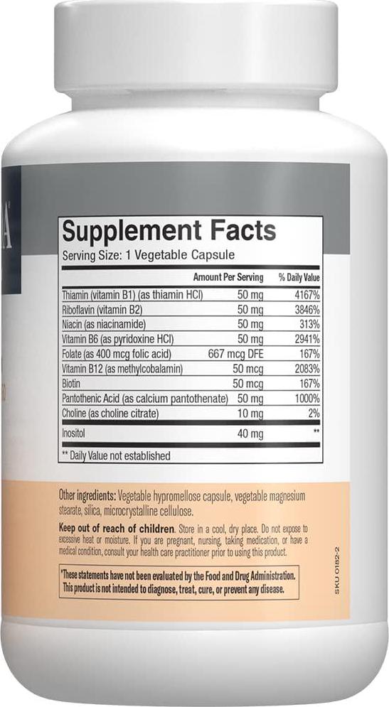 Freeda Kosher B Complex Super Quints-50 mg. 250 Veg Caps