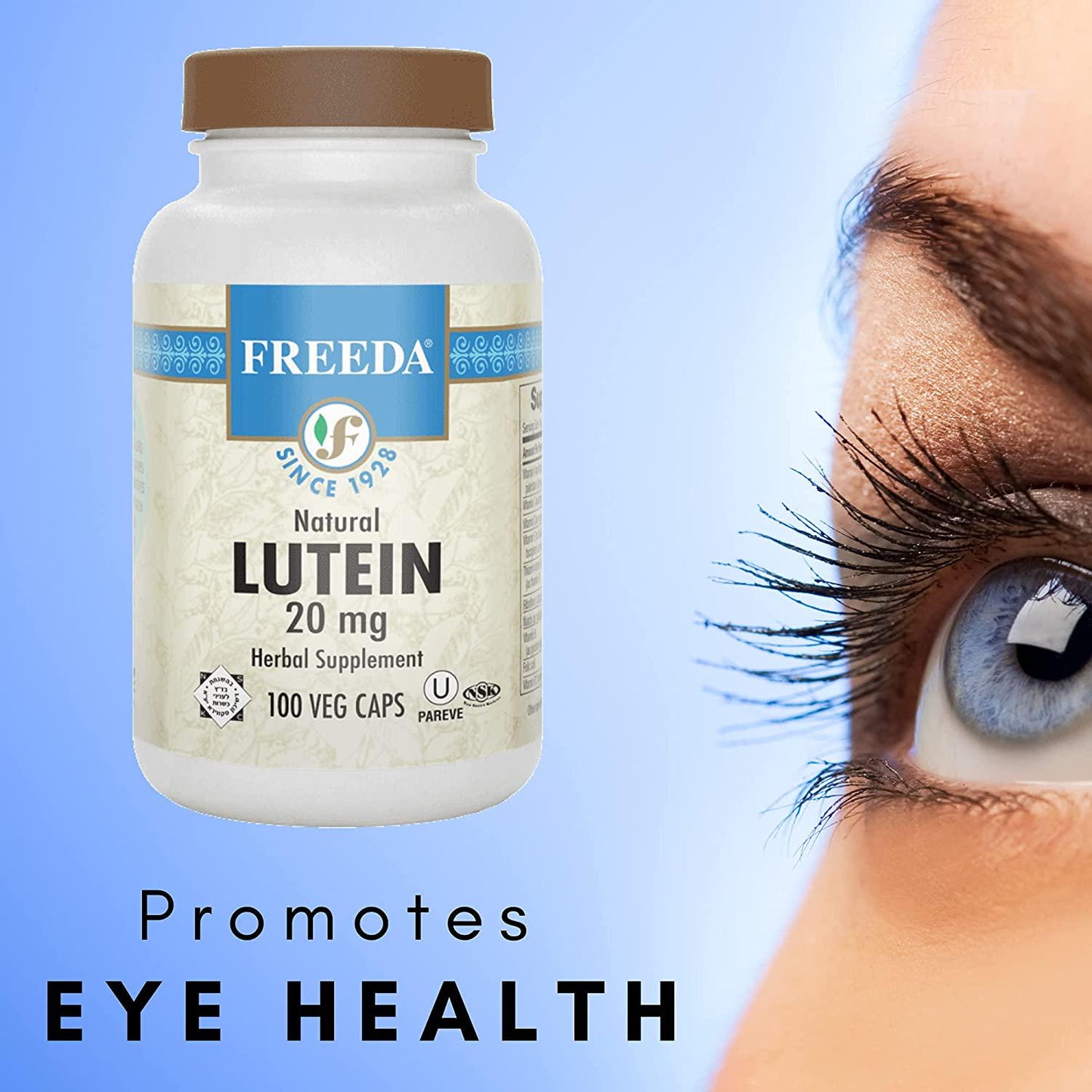 Freeda Natural Lutein 20 Mg - 100 Veg Caps