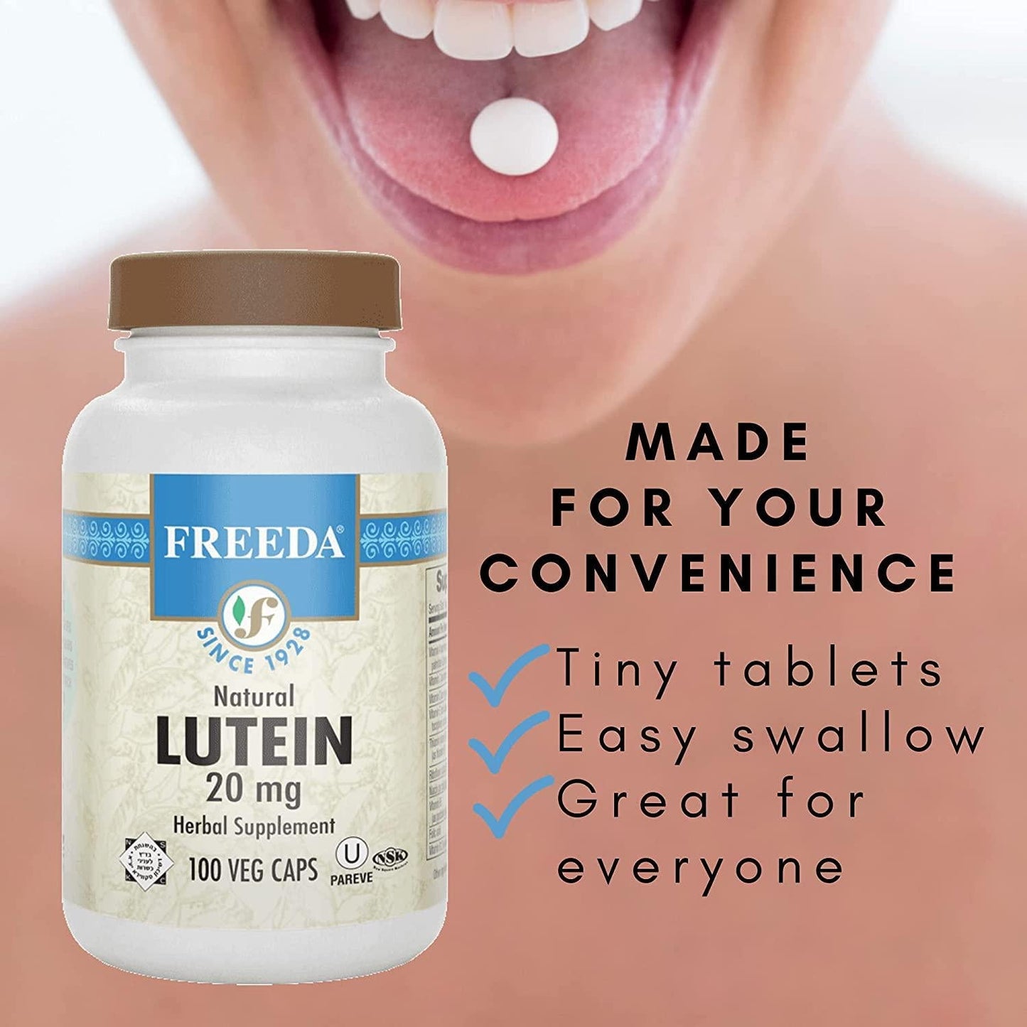 Freeda Natural Lutein 20 Mg - 100 Veg Caps