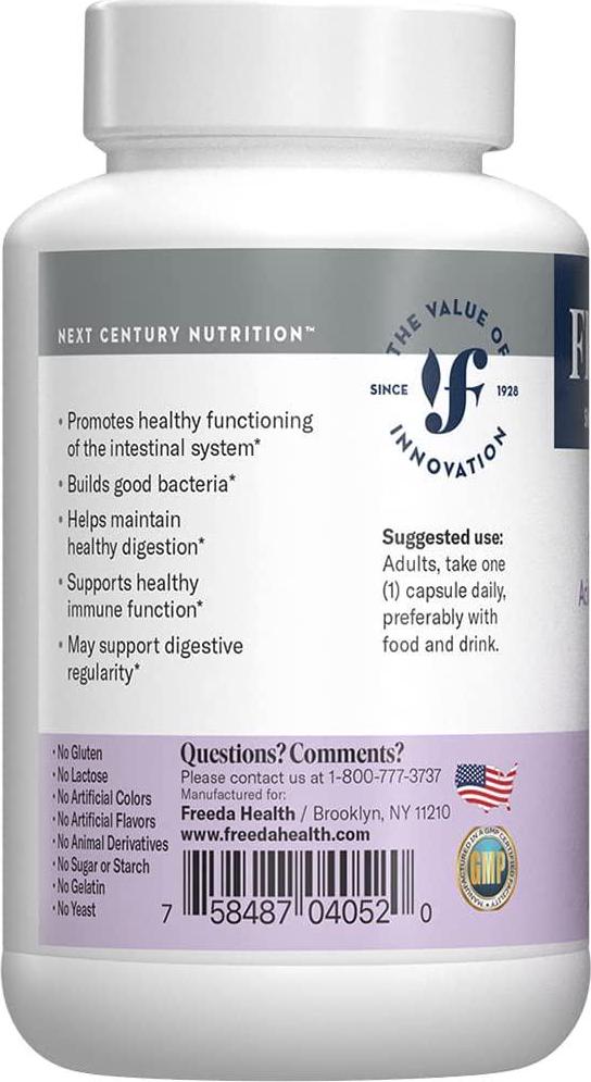 Freeda Probiotic Acidophilus 1 Billion - 250 Capsules