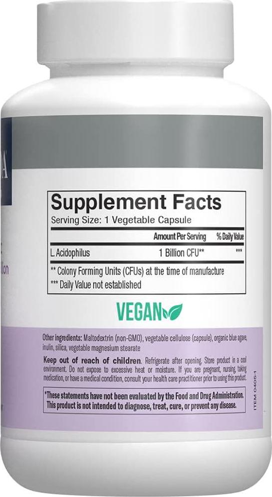 Freeda Probiotics Acidophilus 1 Billion - 100 Capsules