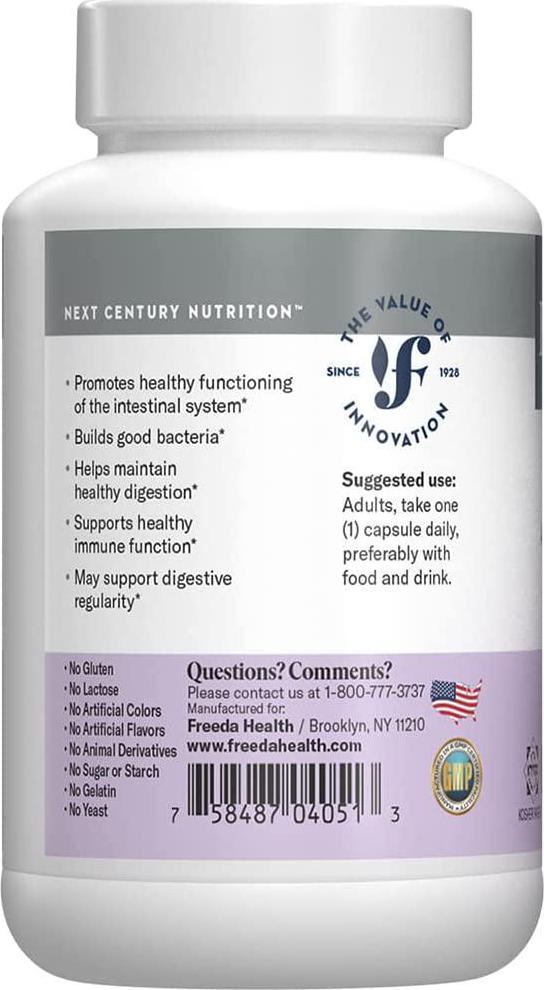 Freeda Probiotics Acidophilus 1 Billion - 100 Capsules