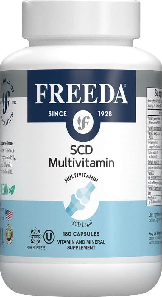 Freeda SCD Multivitamin - 180 Veg Caps