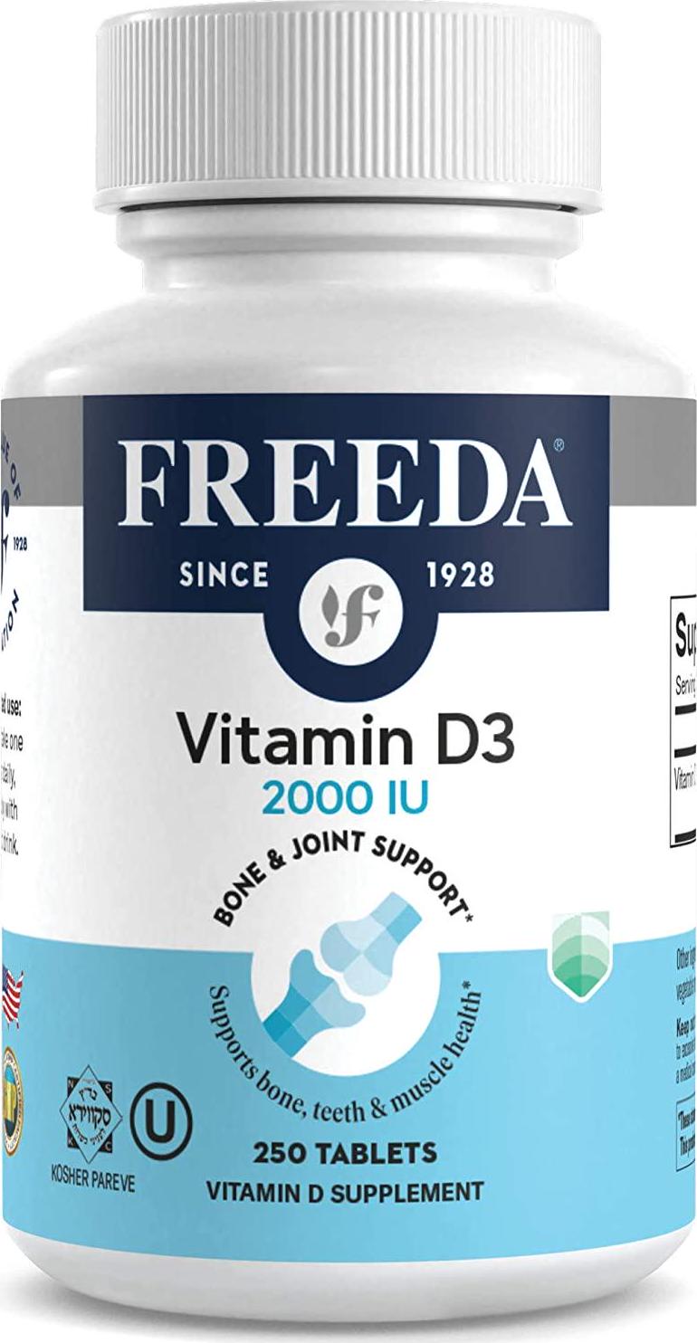 Freeda Vitamin D3 2000 IU (50 mcg) - 250 Tablets