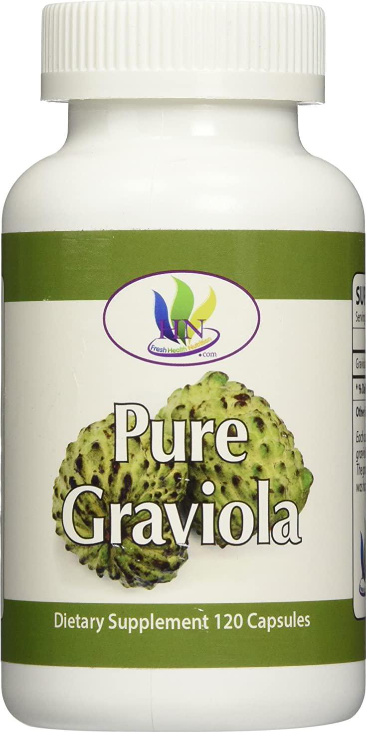 Fresh Health Nutritions Graviola 120 Capsules Bottle, 1300 mg