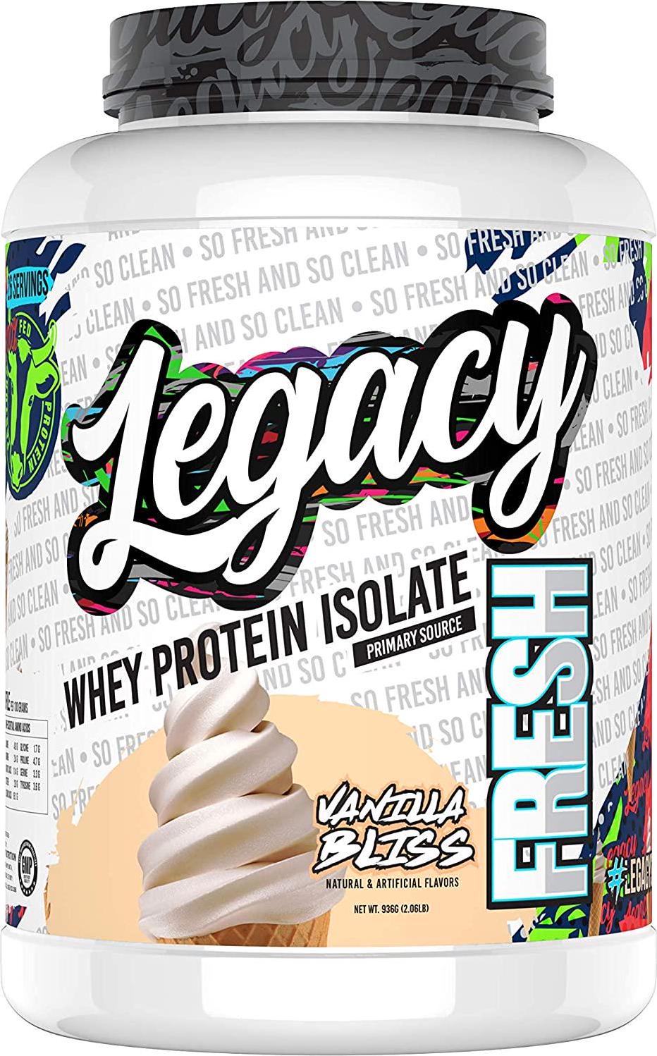 Fresh Whey Protein Vanilla Bliss 2lb | 26g Pasture Fed Premium Whey Protein | High Protein + Amino Acids | Muscle Building