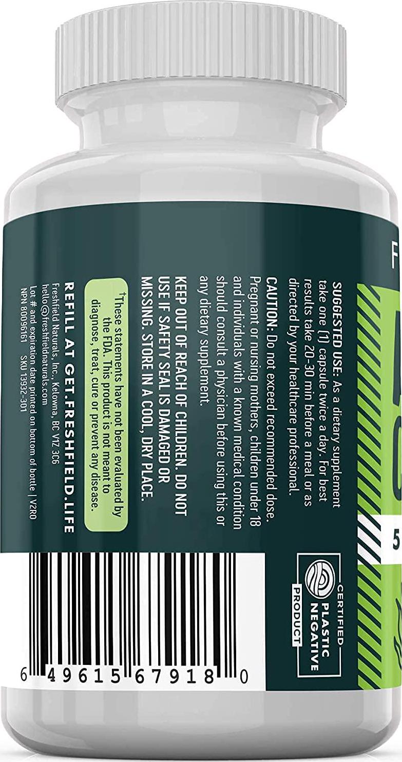 Freshfield Vegan Chlorella: Active Ready+, 500mg Capsules, Naturally occuring Chlorophyll and Beta-Carotene from Green Freshwater Algae with a Wide Range of antioxidants. Vegan and Plastic Neutral