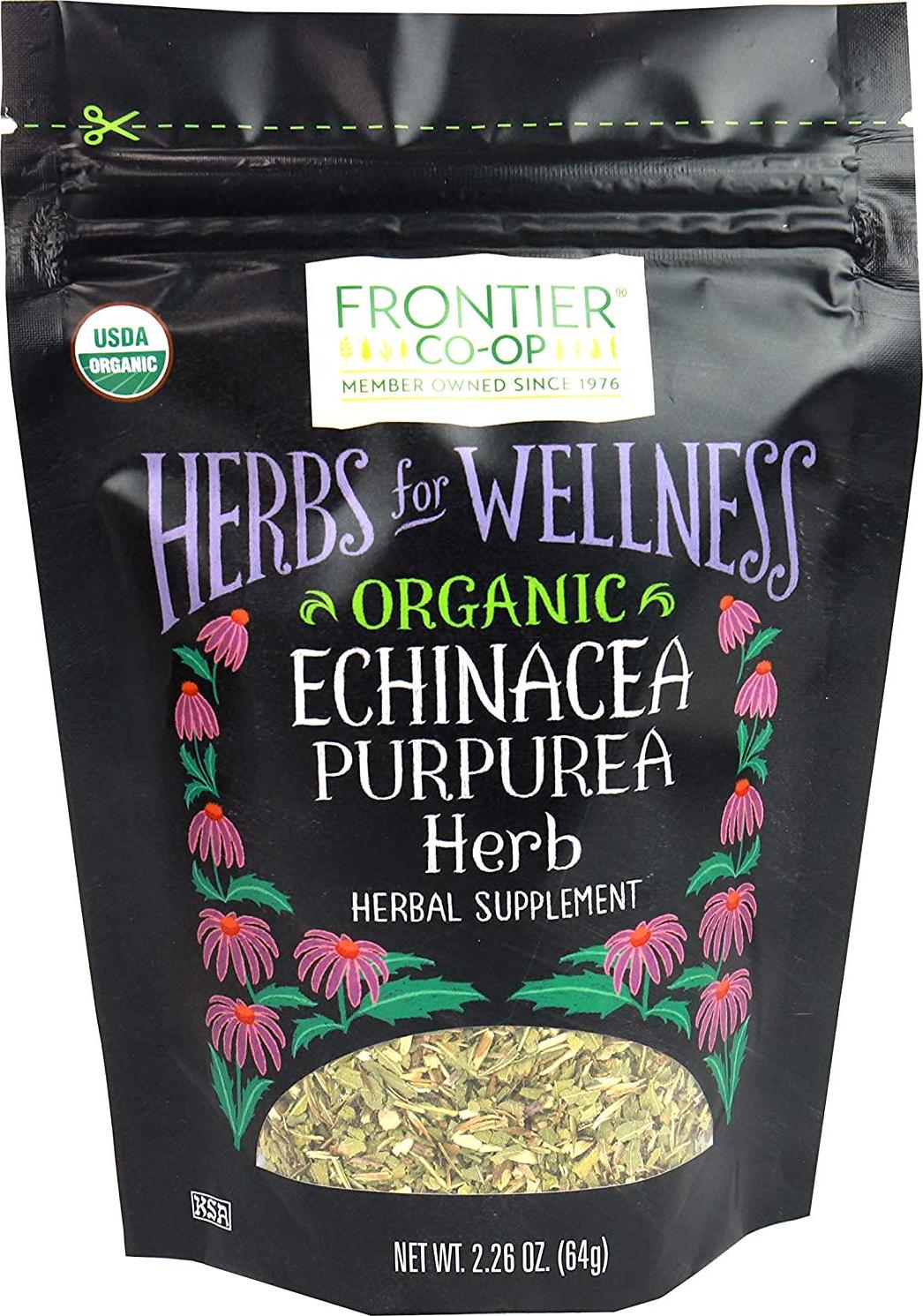 Frontier Co-op Organic Cut and Sifted Echinacea Purpurea Herb 2.26oz