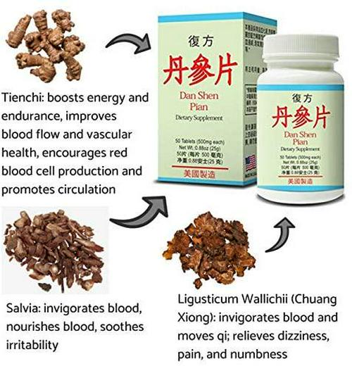 Fu Fang Dan Shen Pian :: Healthy Heart Combo :: Herbal Supplement That Promotes Cardiovascular Health :: Made in USA