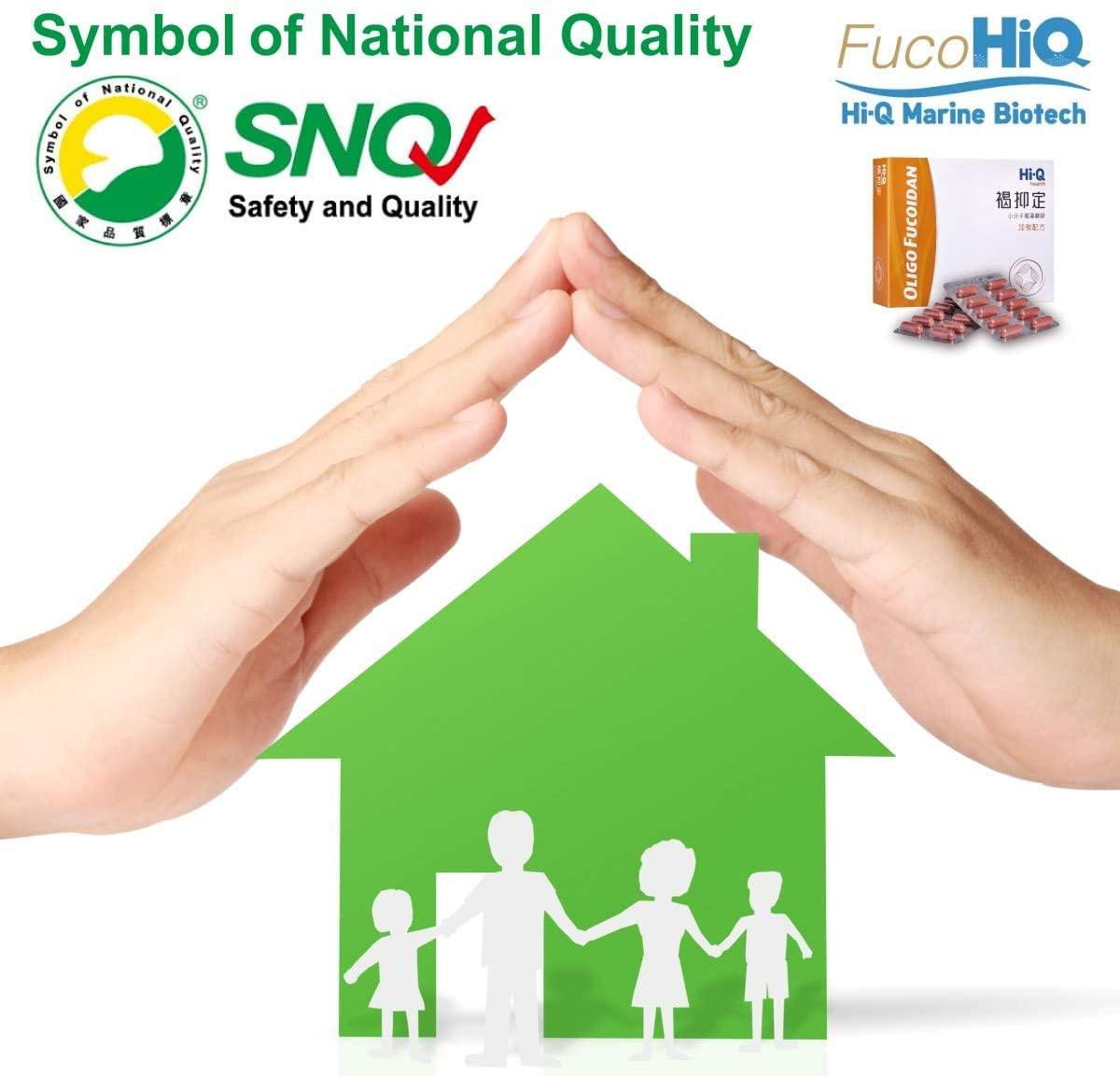 FucoHIQ HI-Q Oligo Fucoidan Capsules - 550mg, Doctor Recommend Fucoidan, Extra Strength Immune Support, for All Ages, Vegetarian, Halal Certified, 60 Veggie Capsules, Made in Taiwan (3 Pack)