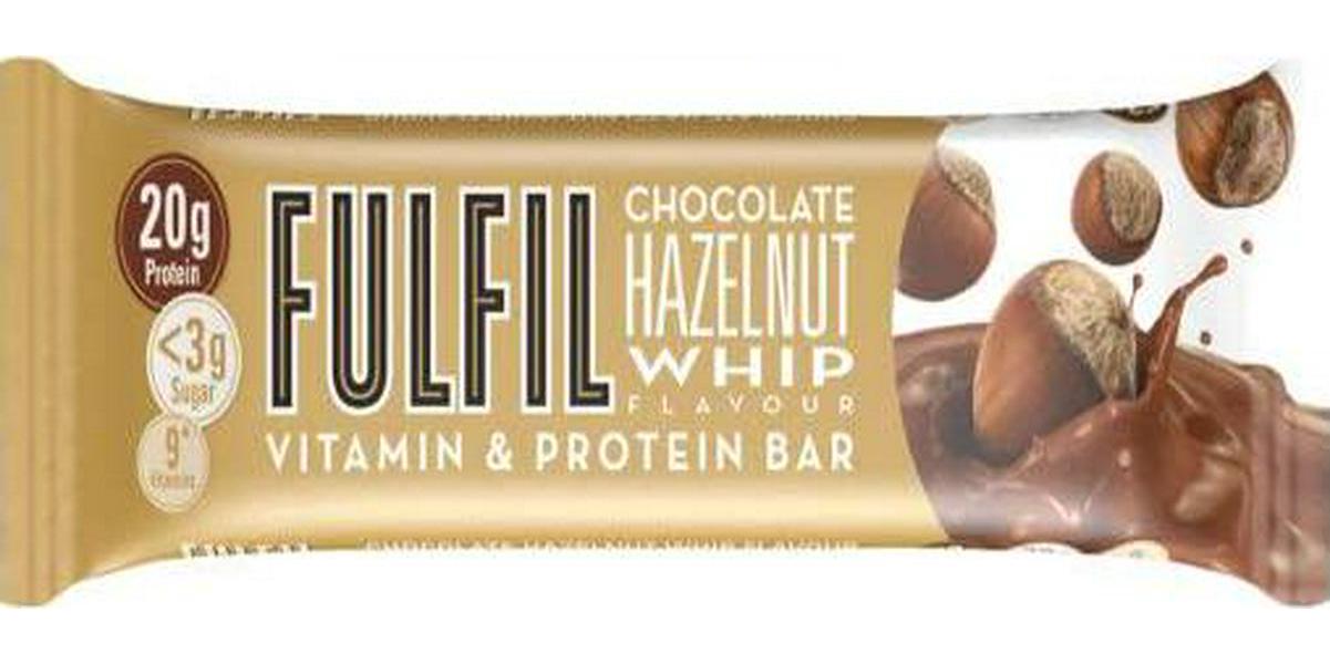 Fulfil Vitamin and Protein Bars, Chocolate Salted Caramel, Chocolate Hazelnut, Chocolate Peanut Caramel, and Chocolate Peanut Butter, 1.41 Ounce (Pack of 8) - with Make Your Day Bag Clip