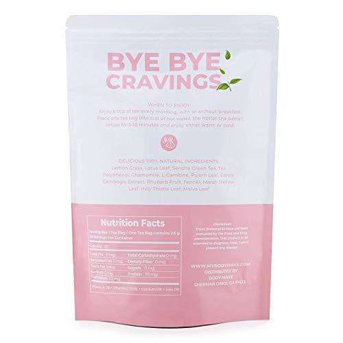 Full Body Detox Tea For Weight Loss And Belly Fat - Tea for Slim Tummy Cleanse And Detox - Weight Loss Tea For Women That Work Fast - Dieters Tea For Weight Loss - Herbal Slimming Tea-BYE BYE CRAVINGS