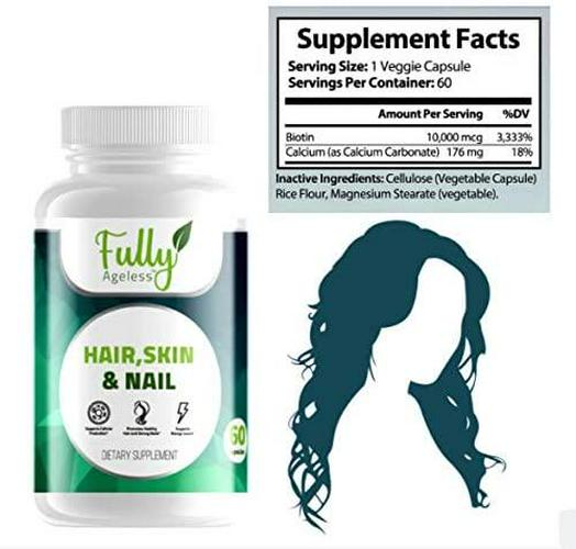 Fully Ageless Dietary Supplement Hair, Skin and Nails 60 Capsules