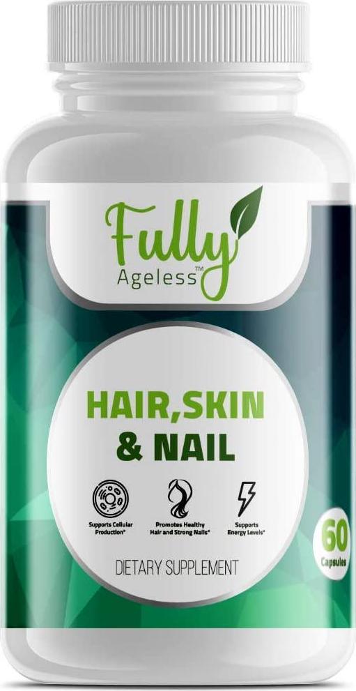Fully Ageless Dietary Supplement Hair, Skin and Nails 60 Capsules
