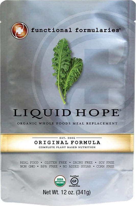 Functional Formularies Liquid Hope Organic Tube Feeding Formula And Nutritional Meal Replacement Supplement, 12 Oz Pouch, Single