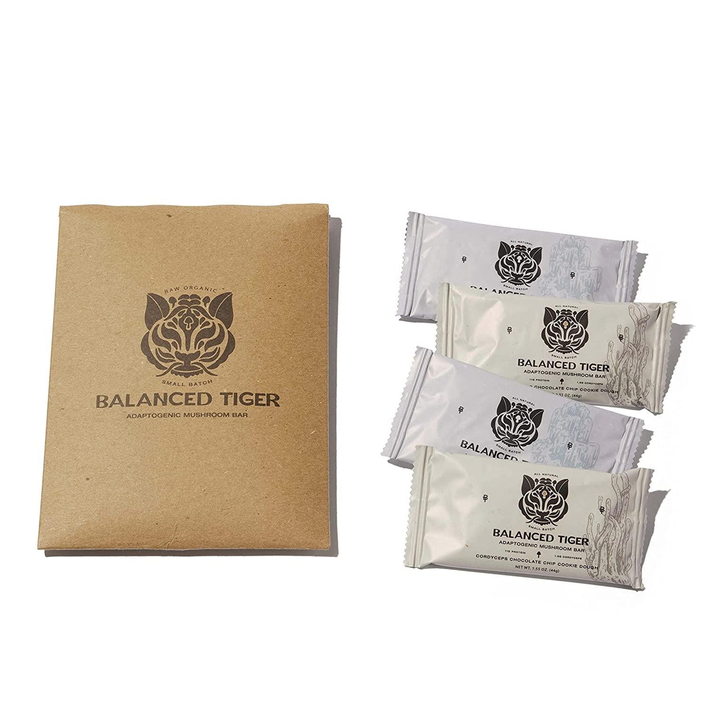 Functional Mushroom Protein Bars | Full Dose (1500mg) Lions Mane, Chaga, Reishi, or Cordyceps in Each Bar | Vegan Protein Bars, Nootropic, Adaptogens, Gluten Free Protein Bars, Mushroom Supplement, Superfoods Protein Bars | 4 Bar Sampler Pack