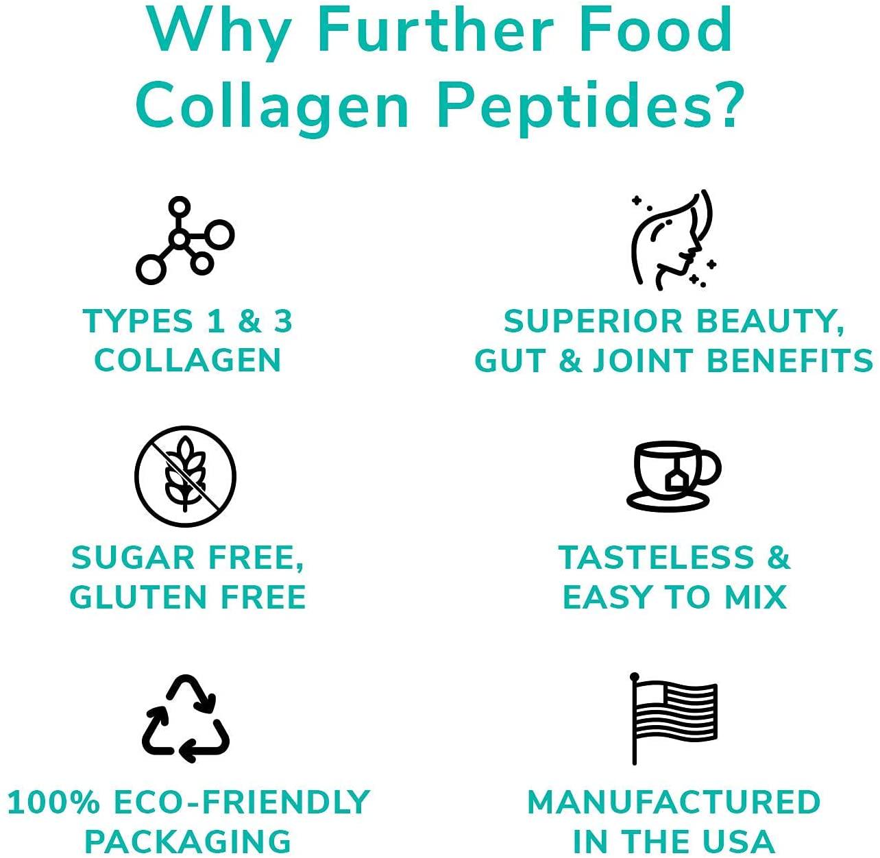 Further Food - Collagen Peptides Grass-Fed Protein Powder Unflavored - 8 oz.