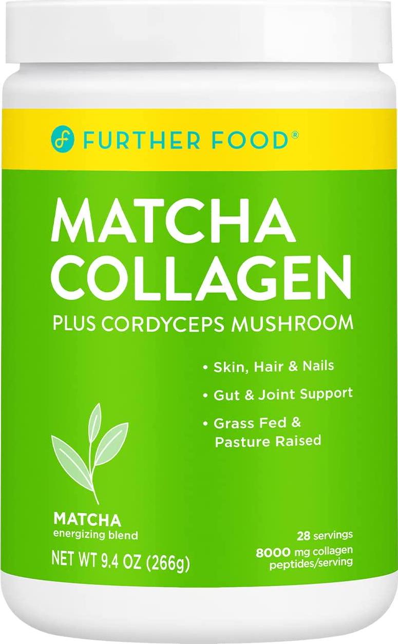 Further Food Matcha Collagen Peptides Supplement Powder - (28 Serve)