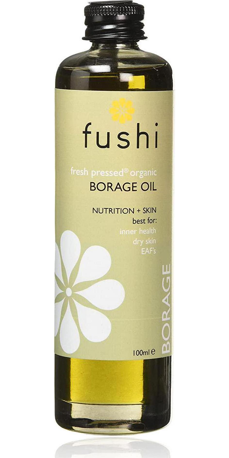 Fushi Borage (Starflower) Organic Oil 100ml Extra Virgin, Biodynamic Harvested Cold Pressed