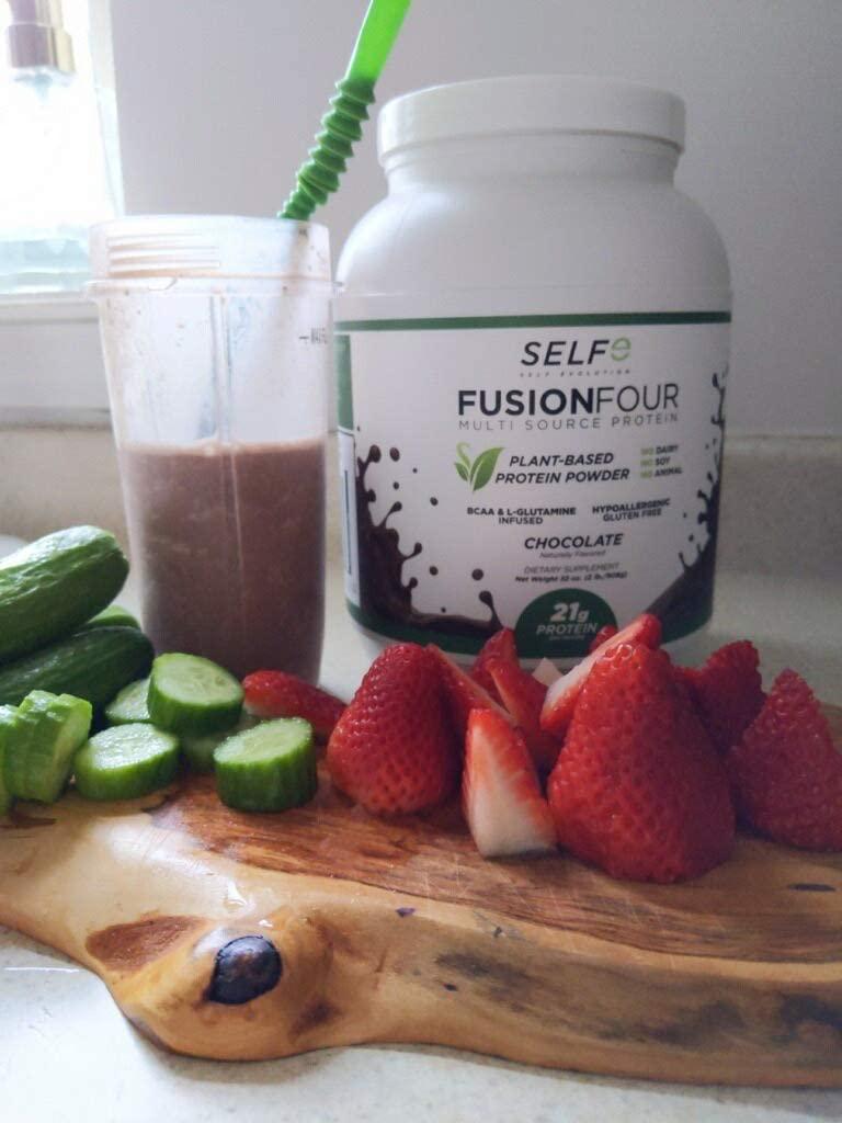 FusionFour Formerly NitroFusion Plant Based Protein Powder - Vegan Protein - Soy, Dairy and Gluten Free - Chocolate - 5lbs