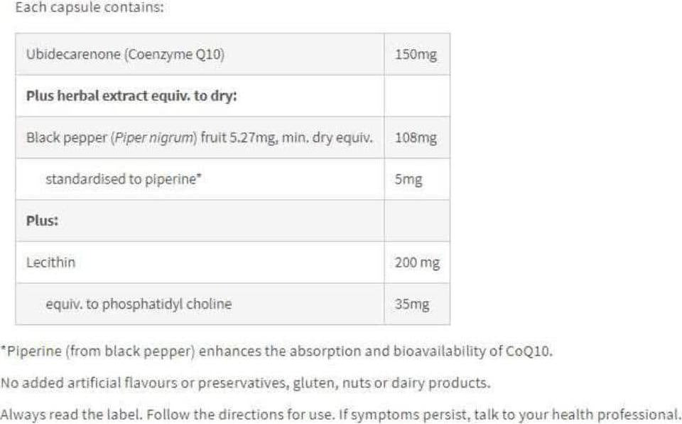 Fusion Health CoQ10 150mg- 60 Capsules