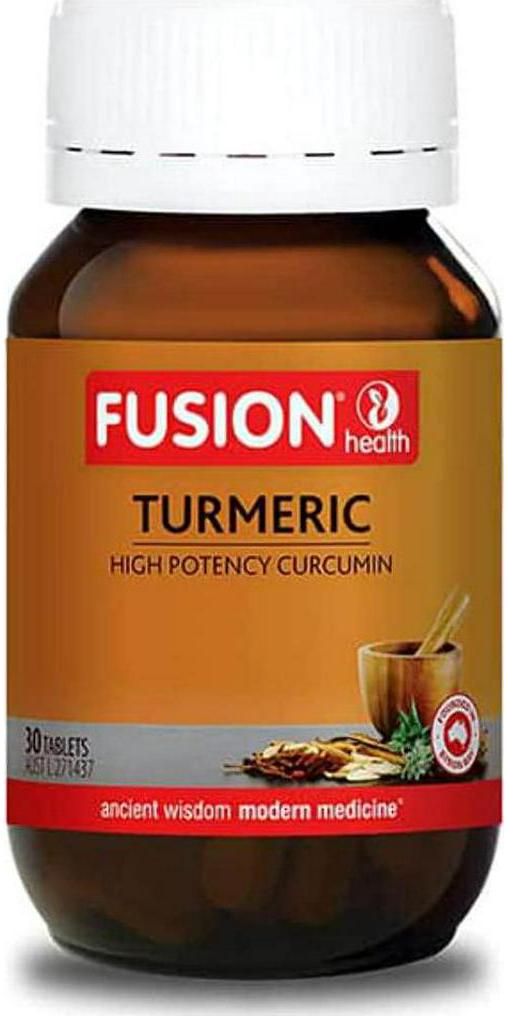 Fusion Health Turmeric 30 Tablets - Size: 30 Tablets