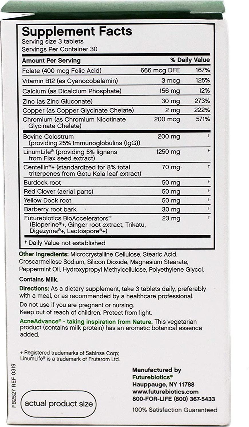 Futurebiotics AcneAdvance, 90 Vegetarian Tablets