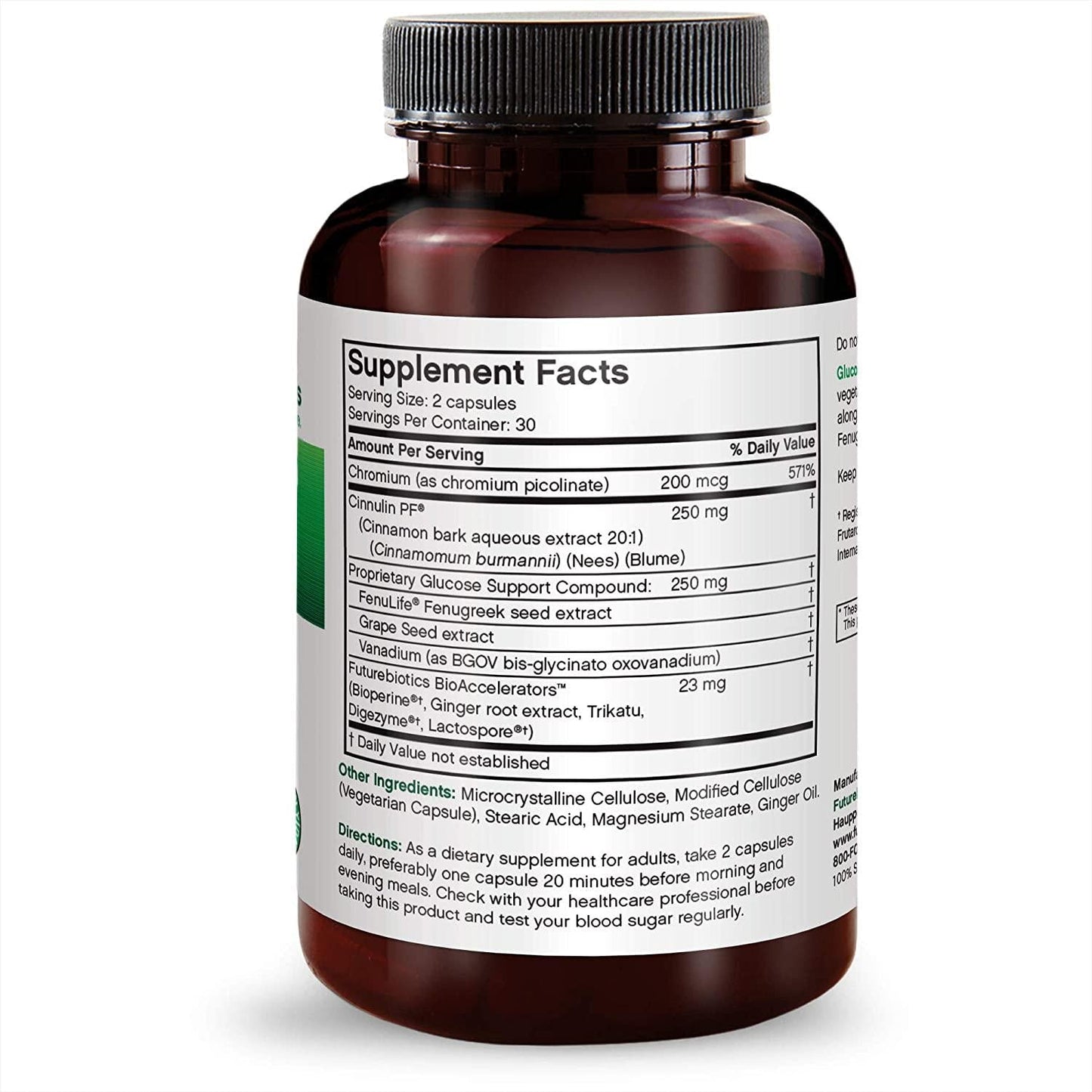 Futurebiotics GlucoActive, 60 Vegetarian Capsules