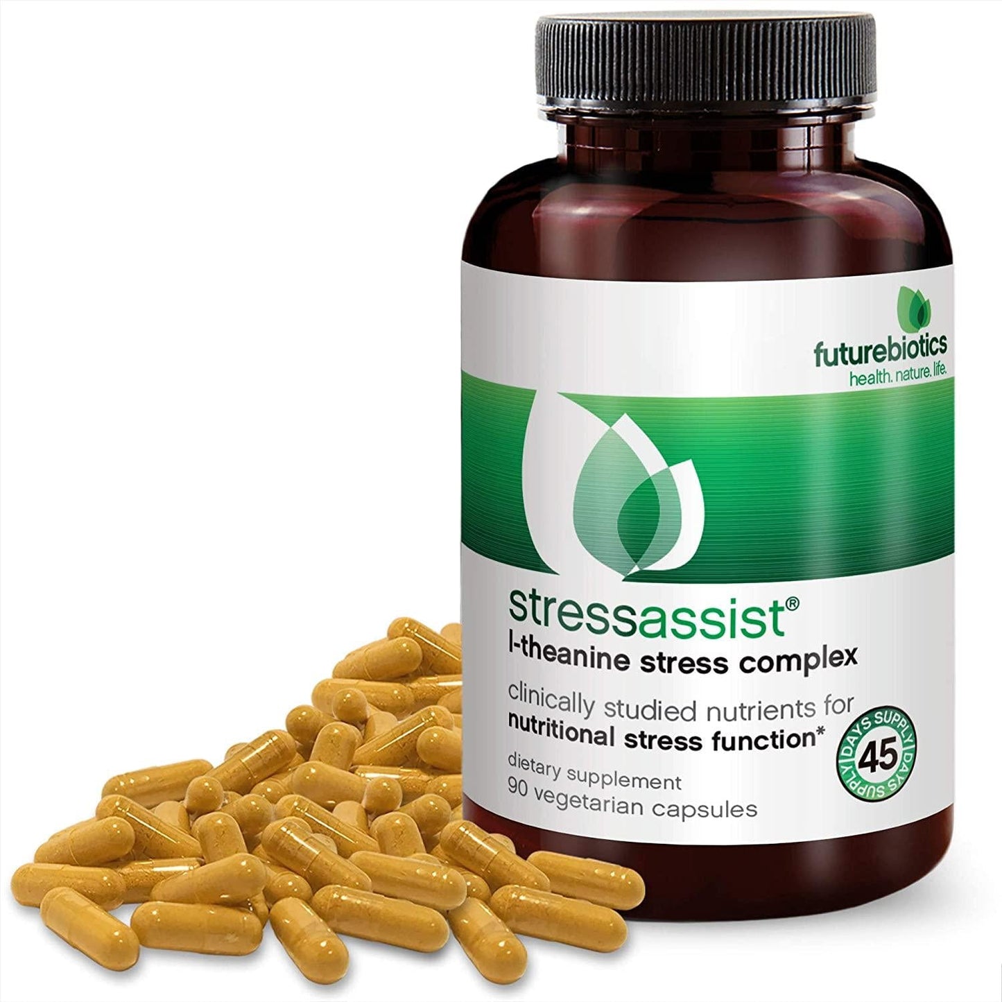 Futurebiotics Stressassist L-theanine Stress Complex - Natural Nutritional Stress Function, 90 Vegetarian Capsules