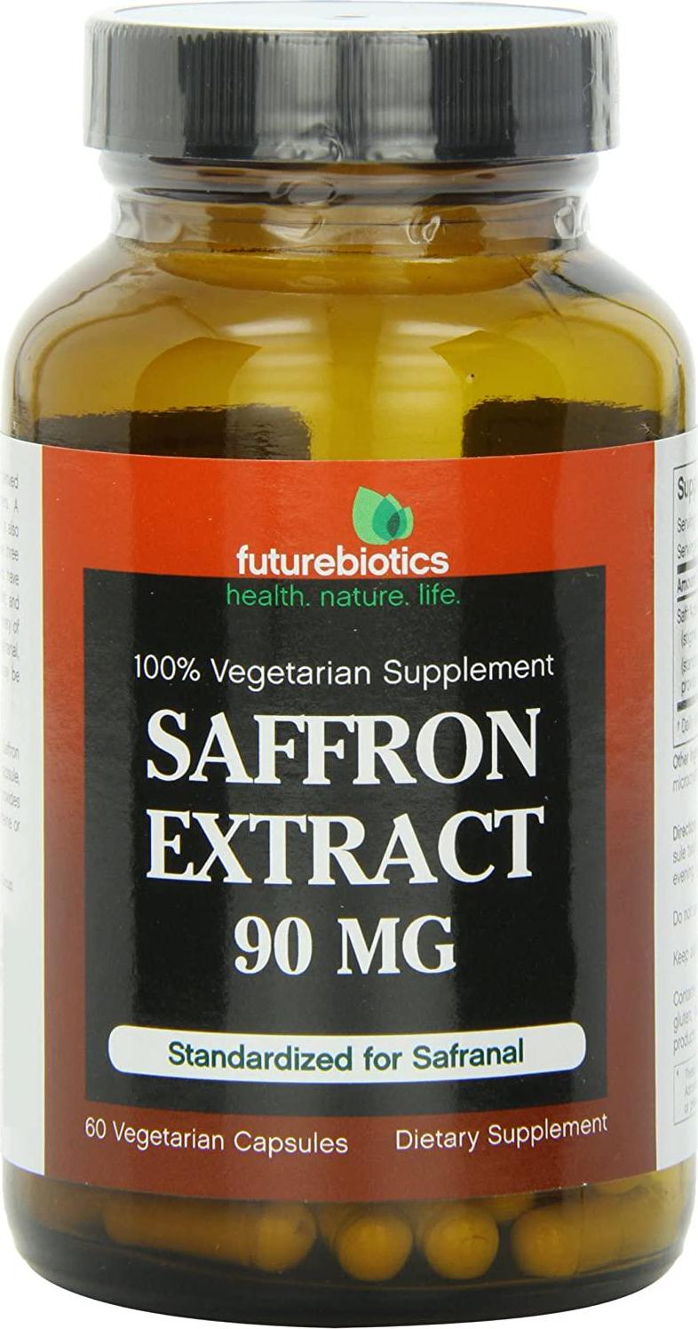 Futurebiotics Vetetarian Capsules, Saffron Extract, 60 Count
