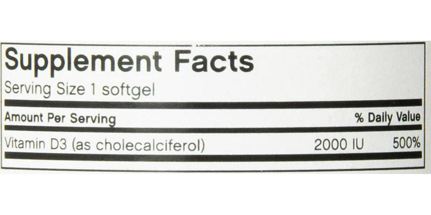 Futurebiotics Vitamin D3 2000 Iu Soft-gels, 120-Count