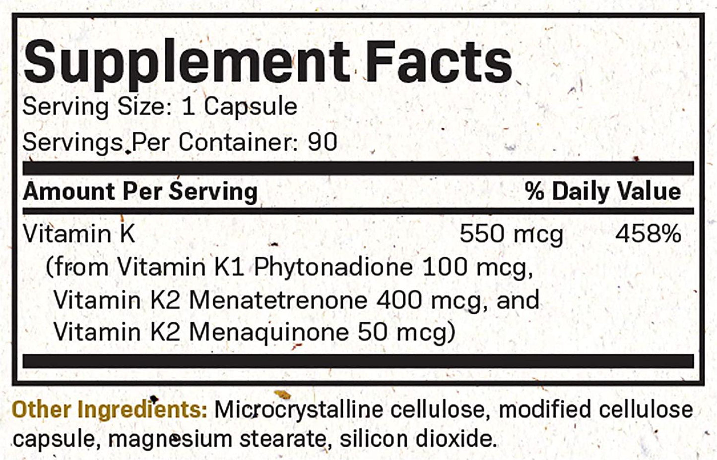 Futurebiotics Vitamin K Triple Play (Vitamin K2 MK7 / Vitamin K2 MK4 / Vitamin K1) Full Spectrum Complex Vitamin K Supplement, 90 Capsules