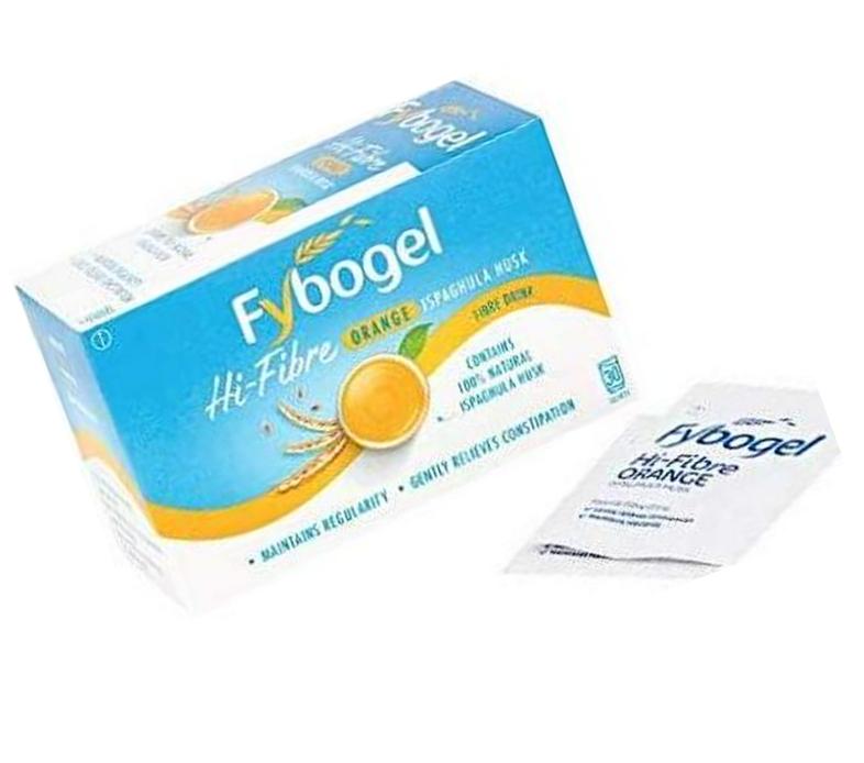 Fybogel Hi-Fibre Orange flavour, 30 sachets