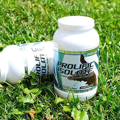 G6 Sports Nutrition Prolific Isolate All Natural Whey Protein Isolate (Gluten Free, Lactose Free, Stevia Sweetened, 25g Protein, 100 Calories) 2.5lb Jar Chocolate