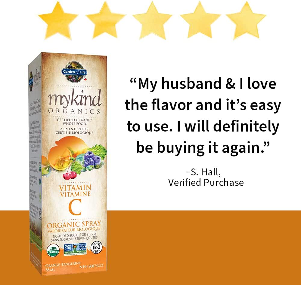 GARDEN OF LIFE Vitamin C Spray Orange Tangerine, 58 ML