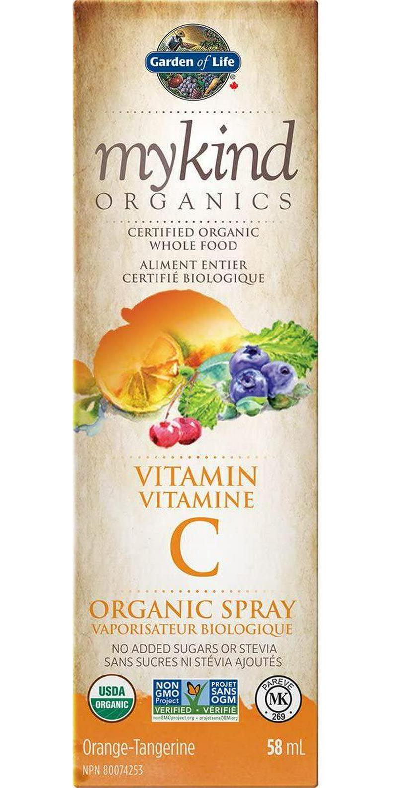 GARDEN OF LIFE Vitamin C Spray Orange Tangerine, 58 ML