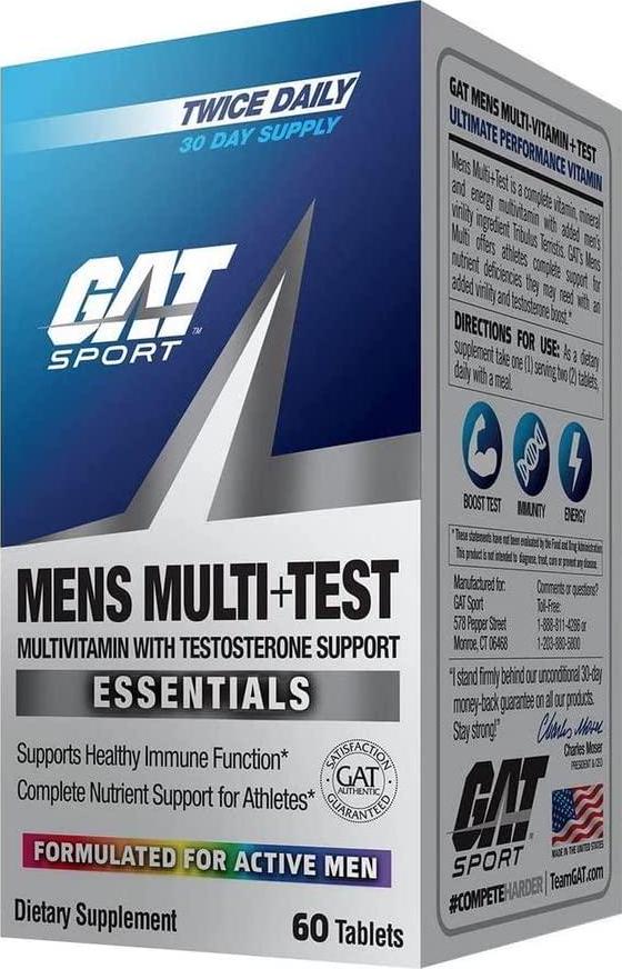 GAT Men Multi Plus Test Capsules, 150 Count