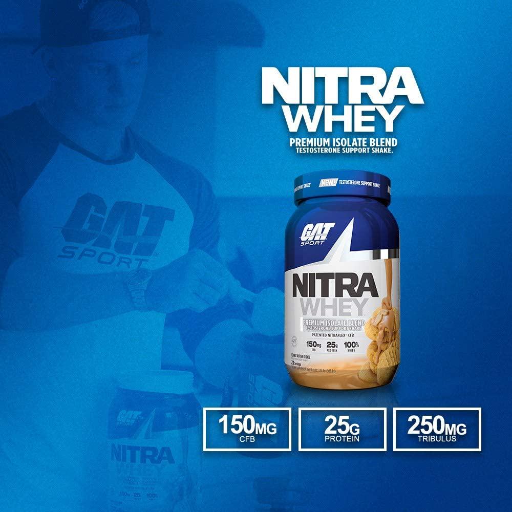 GAT Sport Nitra Whey, Chocolate Ice Cream 2.17 Lbs,, Chocolate Ice Cream 984.3 grams