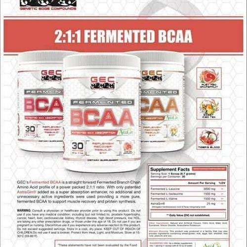 GEC 2:1:1 Fermented BCAA MAX Absorption, Sweet Tea