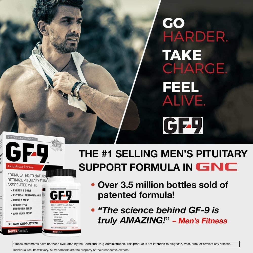 GF-9, 84 Count - HGH Boosting Supplements for Men - Human Growth Hormone Booster for Men - HGH Booster for Men - Boost Critical Peptide That Supports Energy, Physical Performance and More