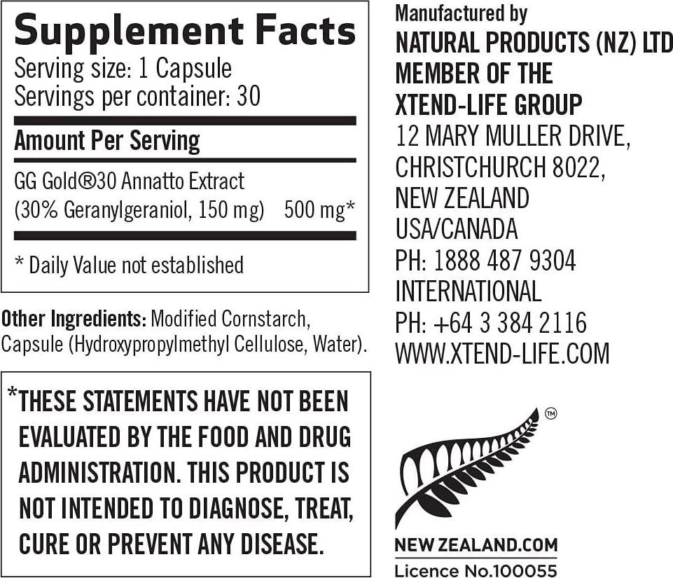 GG Pure | Dietary Supplement for Statin Drug Users | Supports Healthy Aging and Counters The Effects of Medications | 30 Capsules