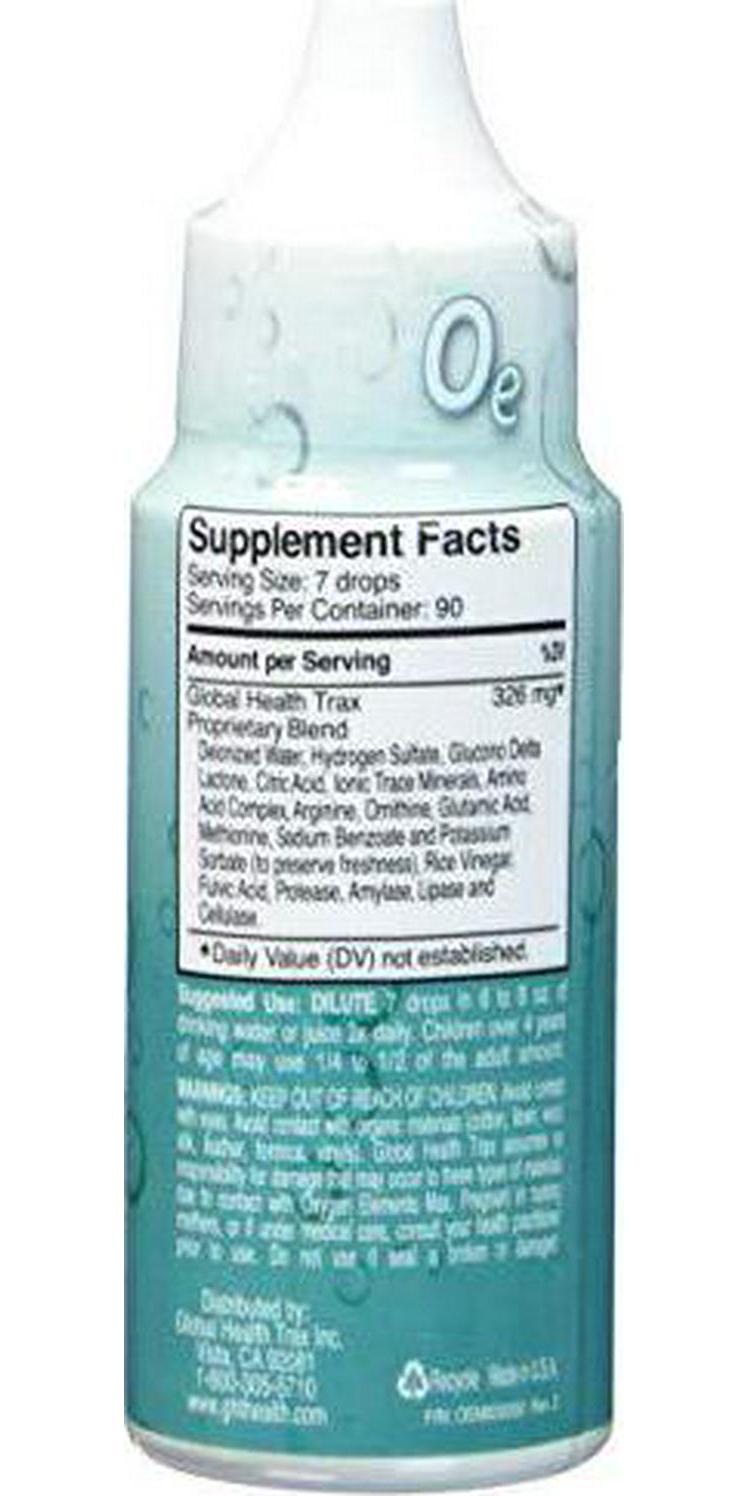 GHT Oxygen Elements Max Dietary Supplement, 1-Ounce Bottle