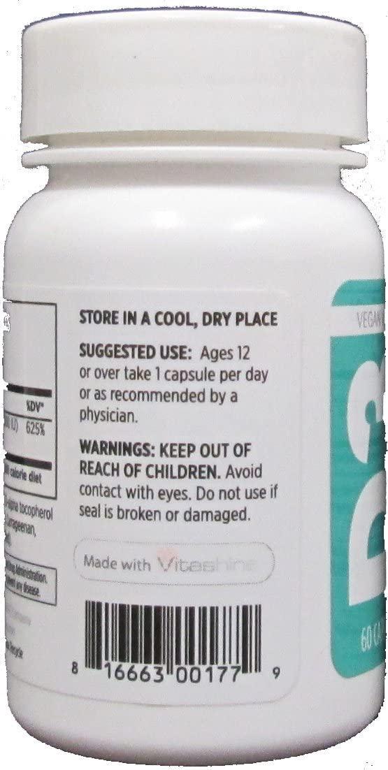 GHT Vegan Life Vitamin D3-5000 IU - 60 Softgel Capsules
