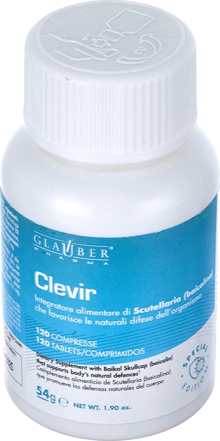 GLAUBER PHARMA CLEVIR 120comp, Black, Estándar
